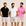 Preto, Creme, Rosa
