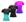 Fit, Preto, Rosa azul