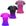 Joy, Rosa azul, Preto roxo