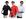 Kit 3 oversized preta, Vermelho, Branco
