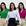 Verde, Pink, Branco