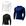 Branco, Preto, Azul marinho
