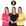 Preto, Pink, Amarelo