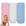1 Branco/1 Azul/1 Rosa