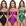 Verde, Roxo
