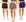 Preto, Marinho, Cinza short
