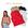 2 pretos, 1 vermelho, 1 bege