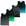 Black, Preto verde, Storm, Preto azul