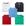 Verde vermelho azul preto branco