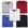 Azulroyal, Vermelho, Branco, Cinza, Preto