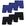 Preto com azul royal
