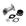 conjunto de interface prateado