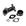 conjunto de interface preta