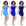 Azul bb, Royal, Marinho