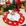 ARVORE NATAL BRANCA E VERMELHA - GUARDANAPO BRANCO - PG PAPAI NOEL TRADICIONAL