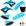 Azul neon, Preto