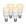 E26 branco quente 4pcs