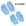 Kit 2 pares azul