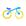 Bicicleta Amarela Azul