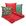 MANTA 12 + CAPAS VERMELHO LISO -  247 VERDE -  FESTA NATALINA