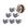 Cinza, 10pcs