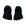 5 pares pretos