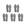 Cinza-10pcs(5 pares)