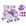 Roxo unicornio com proteção
