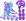 Roller sereia roxo, Kit