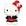 Hello kitty saia vermelha