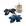 2pcs preto e azul