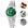 Silver/green
