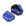 1 conjunto azul sem logotipo