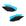 Azul neon / Preto