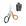 Conjunto Preto Laranja