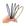 5pcs cor escura