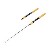 0.6m 0.8m 1m equipamento de pesca de carbono mini vara de camarão para pesca no gelo de inverno
