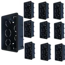 0 Caixinha Luz Preta Pvc 4X2 Mondiale - Kit C/100 Unid