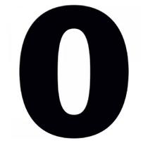 0 Em Acm Preto 185mm - 685-0 - Numeral