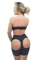 002058 Bermuda Modeladora Levanta Bumbum (Grande - Preto)