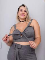 008 Cropped Plus Size - MODA FEMININA REGATA