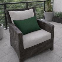 01 Almofada Cheia 50x30 Cm Tecido Suede Liso Retangular