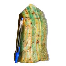 01 Aventurina Verde Pé Bico e Corpo Polido 1,9Kg 20cm Tipo B