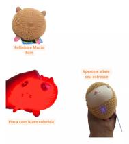 01 Bichinho Apertar Macio C/ Luz Esmaga Anti Stresse Fofos Original Reforçado 01 Bichinho Apertar Macio C/ Luz Esmaga Anti Stresse Fofos Original Reforçado