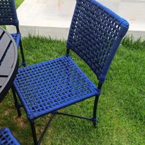 01 Cadeira Torênia Corda Náutica e Alumínio Cozinha Jardim 01 Cadeira Torênia Corda Náutica e Alumínio Cozinha Jardim