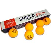 01 Caixa c/6 Bolinhas de Ping Pong Shield Brand 40mm