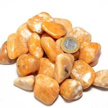 01 Calcita Laranja Rolado Pedra Natural de Garimpo 25 mm 01 Calcita Laranja Rolado Pedra Natural de Garimpo 25 mm