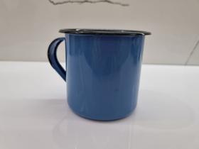 01 Caneca Esmaltada Ágata Original 350ml Cor Azul Envio Imediato