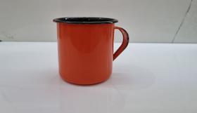 01 Caneca Esmaltada Ágata Original 350ml Cor Laranja Postagem Rápida 01 Caneca Esmaltada Ágata Original 350ml Cor Laranja Postagem Rápida