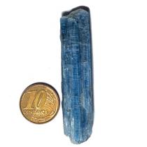 01 Canudo Cianita Azul Bruto Natural 18g 6 a 7cm Tipo B